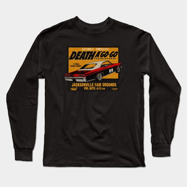 Vintage Muscle Car Race Event Long Sleeve T-Shirt by Kujo Vintage